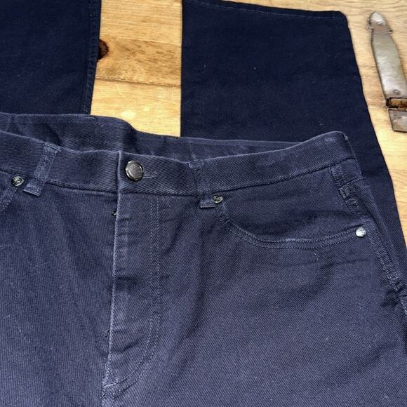 Mens Hart Schaffner Mart Navy Blue Textured Pants Size 36 - Picture 5 of 11